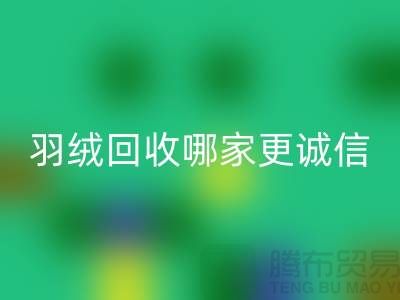 ### 揭秘上海羽絨回收廠家：哪家更誠信？騰布貿(mào)易ShtengHu.com