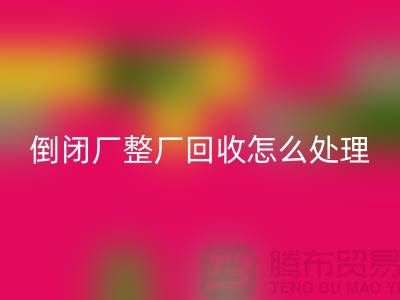 倒閉廠整廠回收怎么處理好？-上海騰布貿易-為您指路
