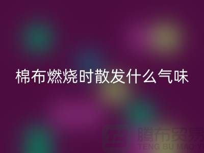 棉布燃燒時(shí)散發(fā)什么氣味