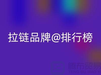 不可錯過的拉鏈品牌排行榜，你了解嗎？