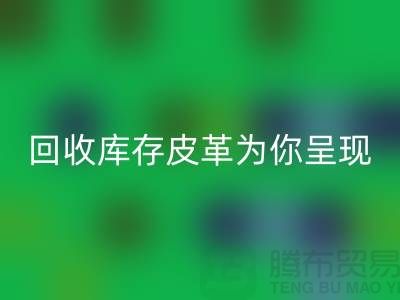 探索未知之美，回收庫存皮革為你呈現