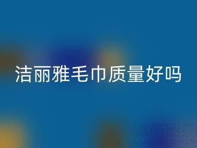 潔麗雅毛巾質量怎么樣？是品牌嗎？——二手毛巾回收平臺