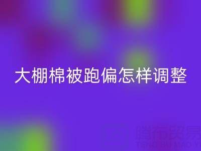 大棚棉被跑偏怎樣調(diào)整