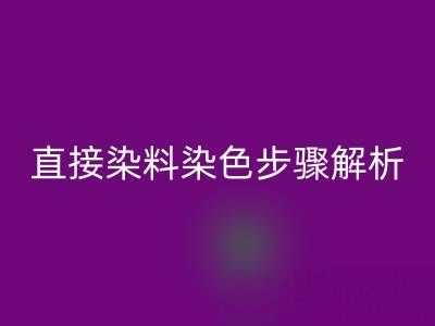 直接染料染色步驟解析與酸性顏料回收的可持續(xù)發(fā)展路徑